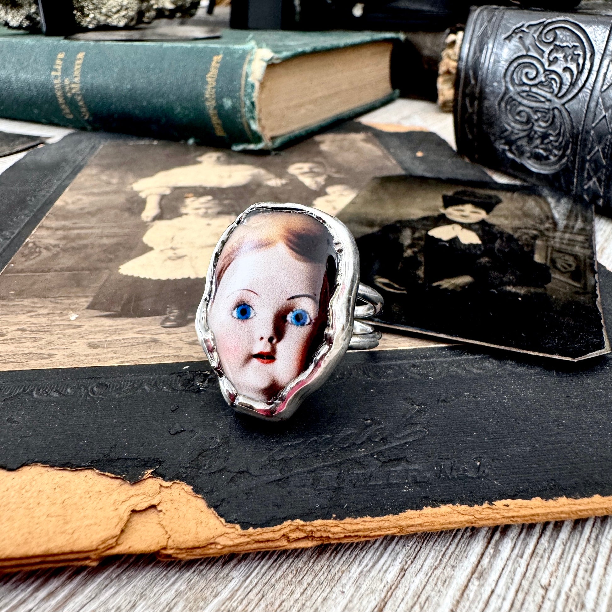 The Weirdlings - Fine Silver Ring Size 7 / One of a Kind FOXLARK