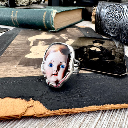 The Weirdlings - Fine Silver Ring Size 7 / One of a Kind FOXLARK