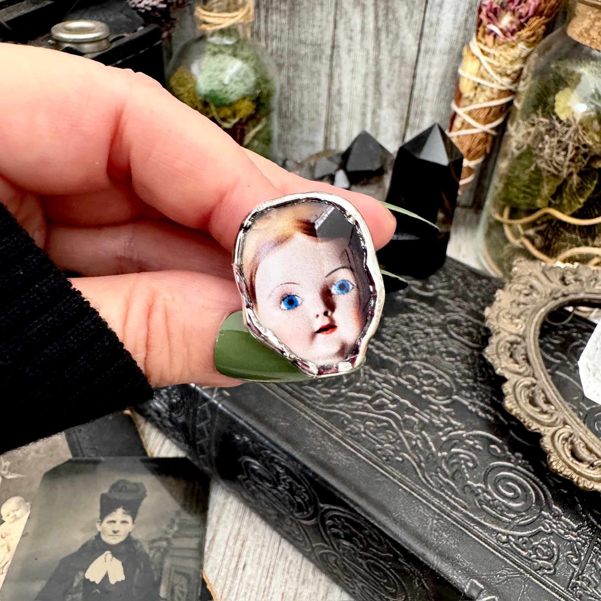 The Weirdlings - Fine Silver Ring Size 7 / One of a Kind FOXLARK