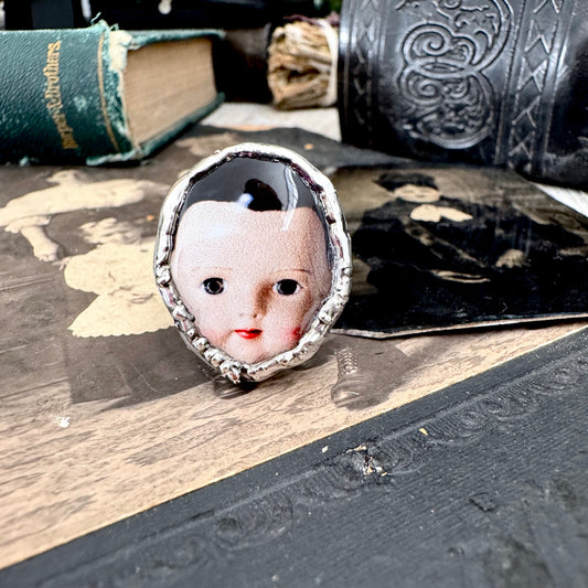 The Weirdlings - Fine Silver Ring Size 8.5 / One of a Kind