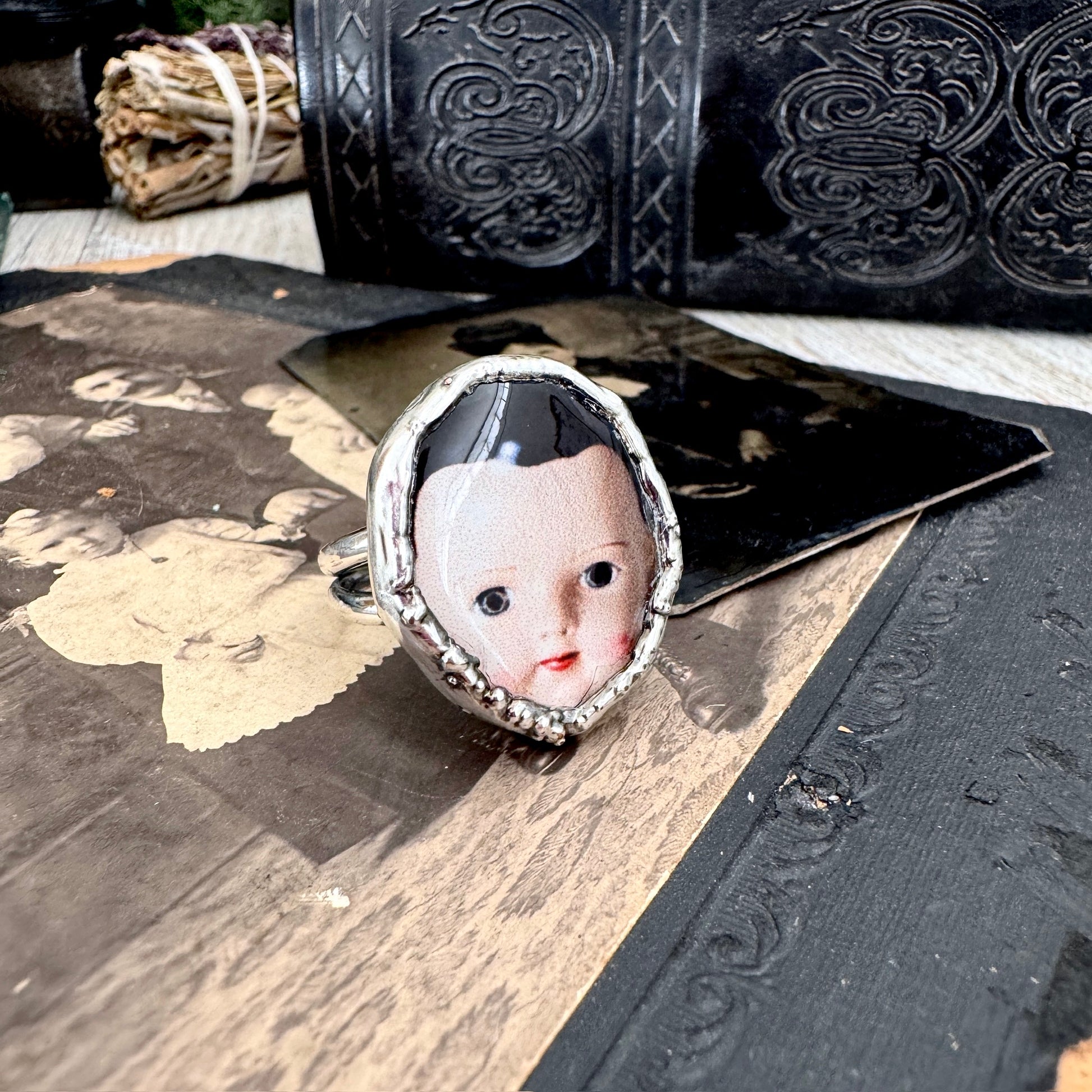 The Weirdlings - Fine Silver Ring Size 8.5 / One of a Kind FOXLARK