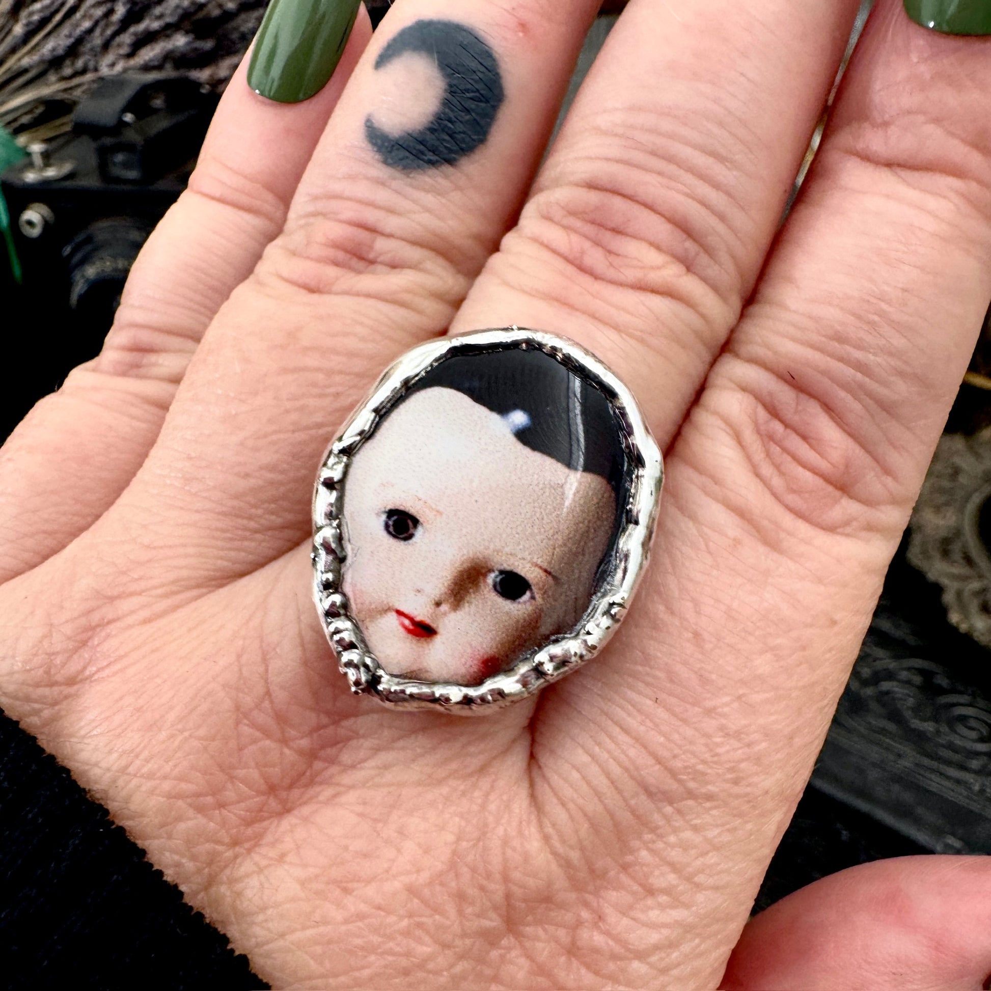 The Weirdlings - Fine Silver Ring Size 8.5 / One of a Kind FOXLARK
