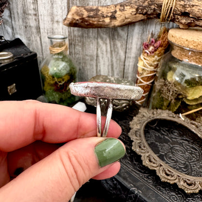 Vintage Lips- Fine Silver Ring Size 10.5 The Paper Projects Collection / One of a Kind