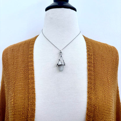 Garden Quartz Crystal Necklace in Silver / Sticks & Stones Collection