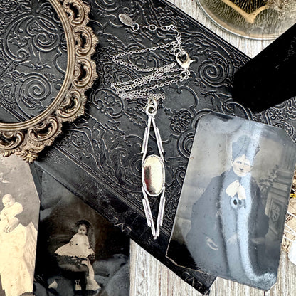 Pyrite Crystal Necklace in Fine Silver / Foxlark Collection - One of a Kind FOXLARK