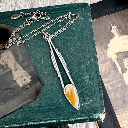 Mookaite Crystal Necklace in Fine Silver / Foxlark Collection - One of a Kind FOXLARK