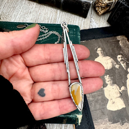 Mookaite Crystal Necklace in Fine Silver / Foxlark Collection - One of a Kind FOXLARK