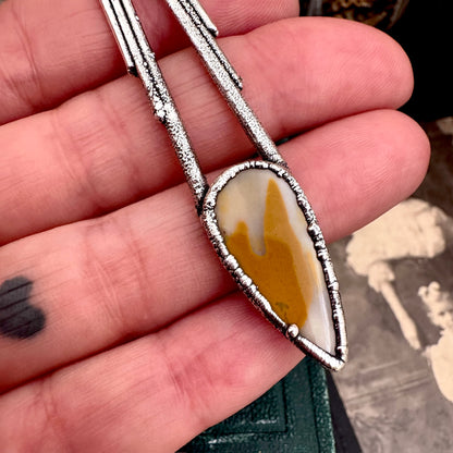 Mookaite Crystal Necklace in Fine Silver / Foxlark Collection - One of a Kind FOXLARK