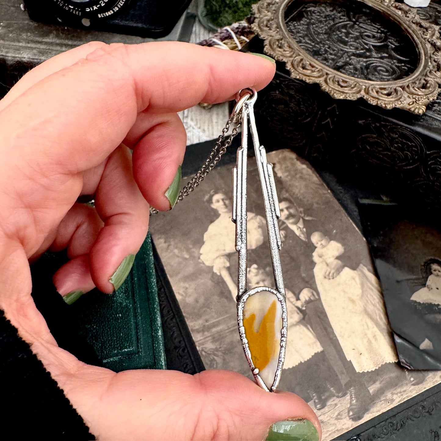 Mookaite Crystal Necklace in Fine Silver / Foxlark Collection - One of a Kind FOXLARK