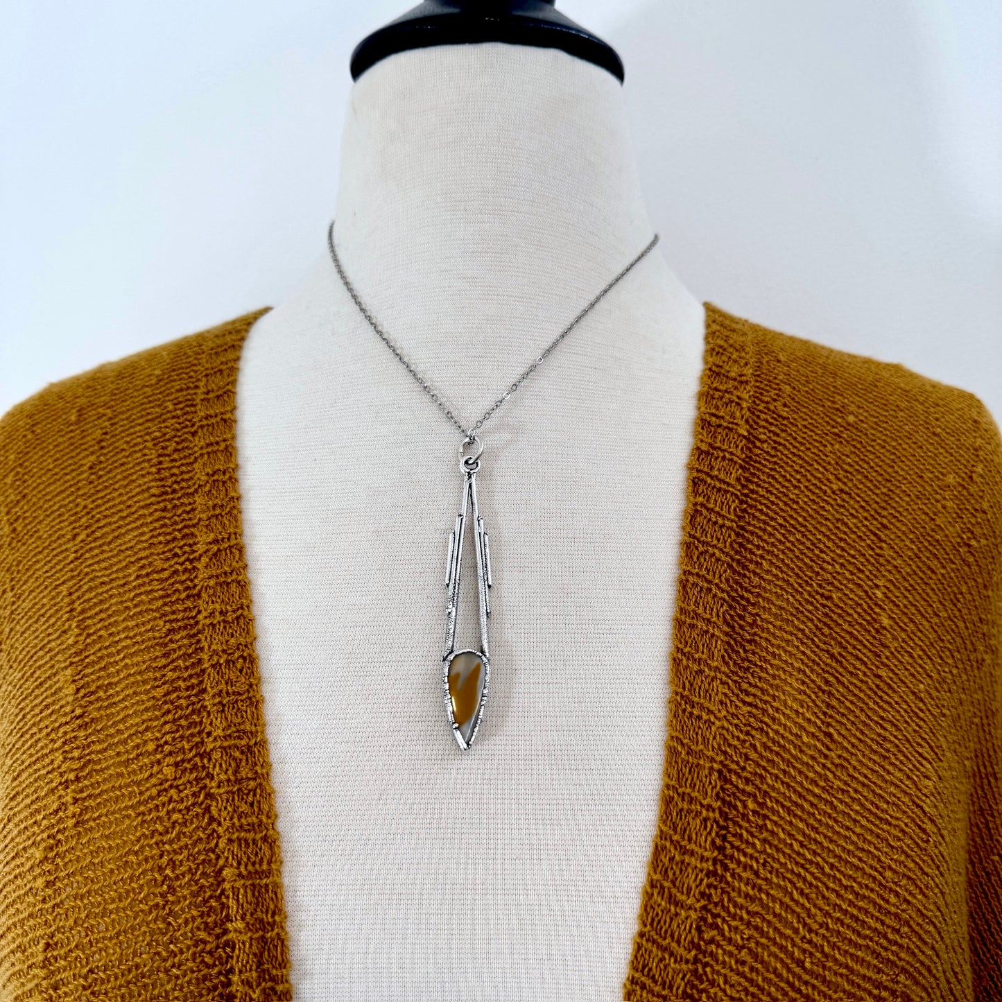 Mookaite Crystal Necklace in Fine Silver / Foxlark Collection - One of a Kind FOXLARK