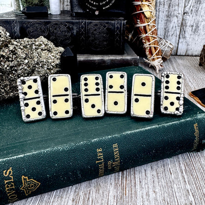 Playing Games - Dominos Ring Fine Silver Size 6 7 8 9 10 11 / One of a Kind FOXLARK