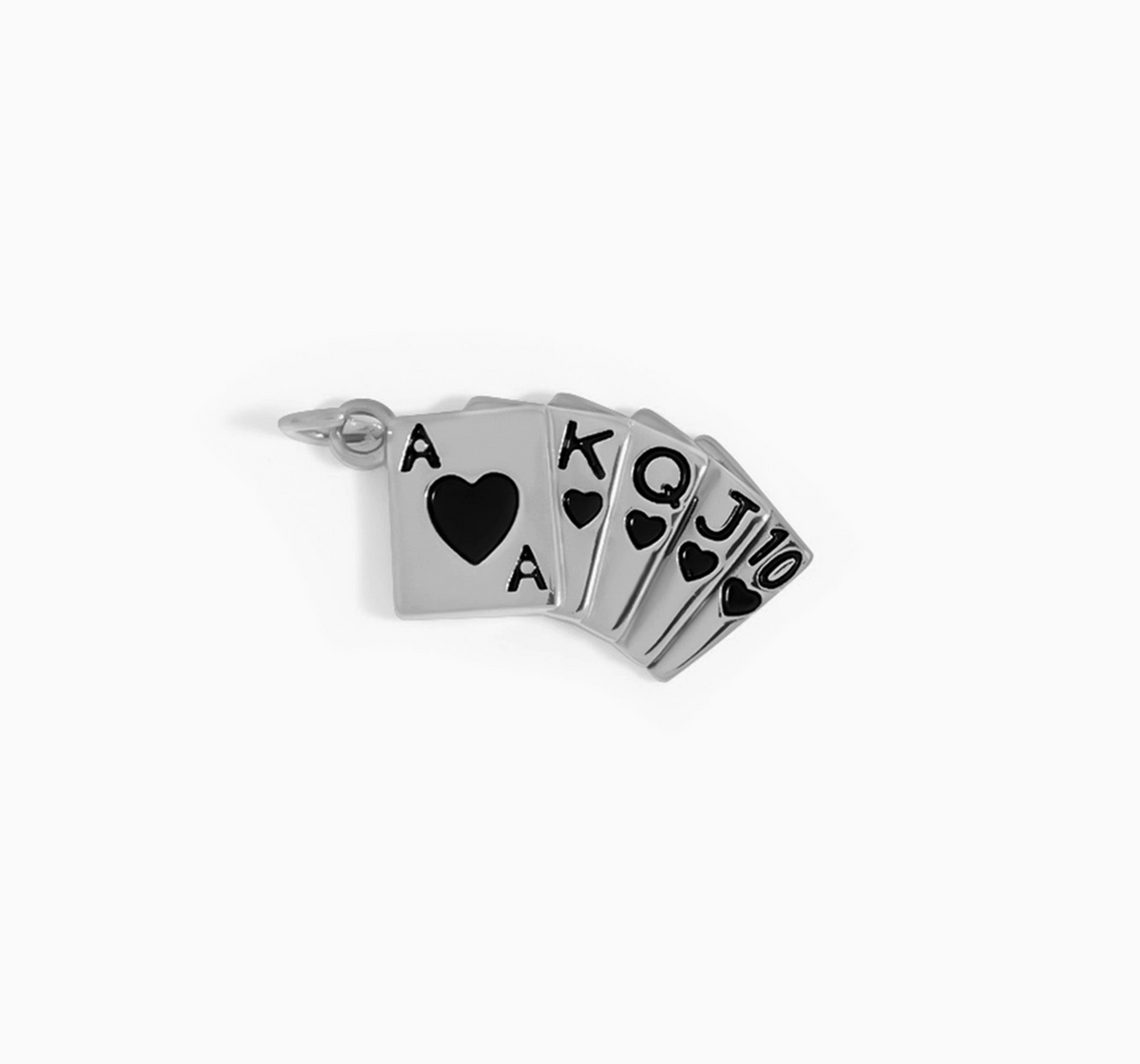 Playing Cards Charm stainless steel pendant necklace from the Lucky Charm Bar at Foxlark