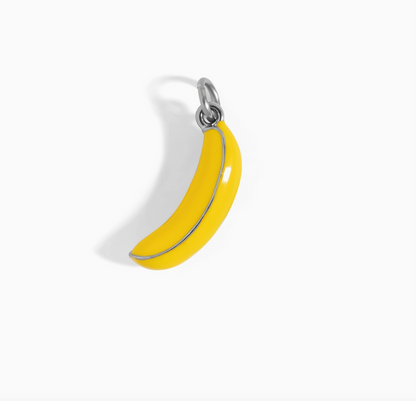 Banana Charm stainless steel pendant necklace from the Lucky Charm Bar at Foxlark