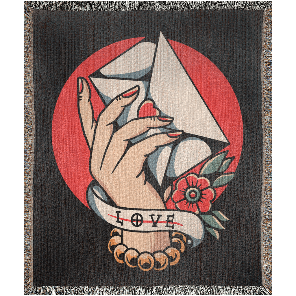 Love Letter - Woven Blanket - Foxlark Crystal Jewelry