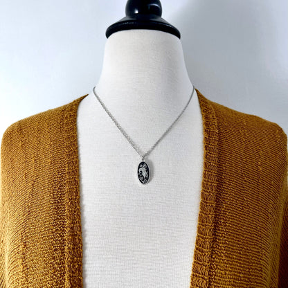 Tiny Talisman Collection - Sterling Silver Cat Skull 23x12mm /