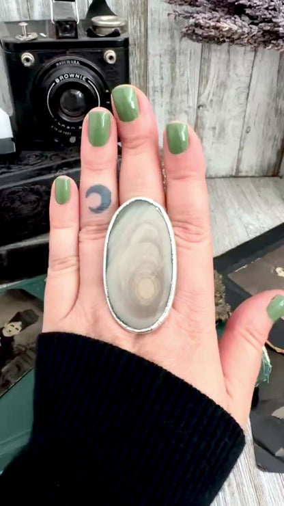 The Colossal Collection - Imperial Jasper Ring in Fine Silver Size 10 / One of a Kind