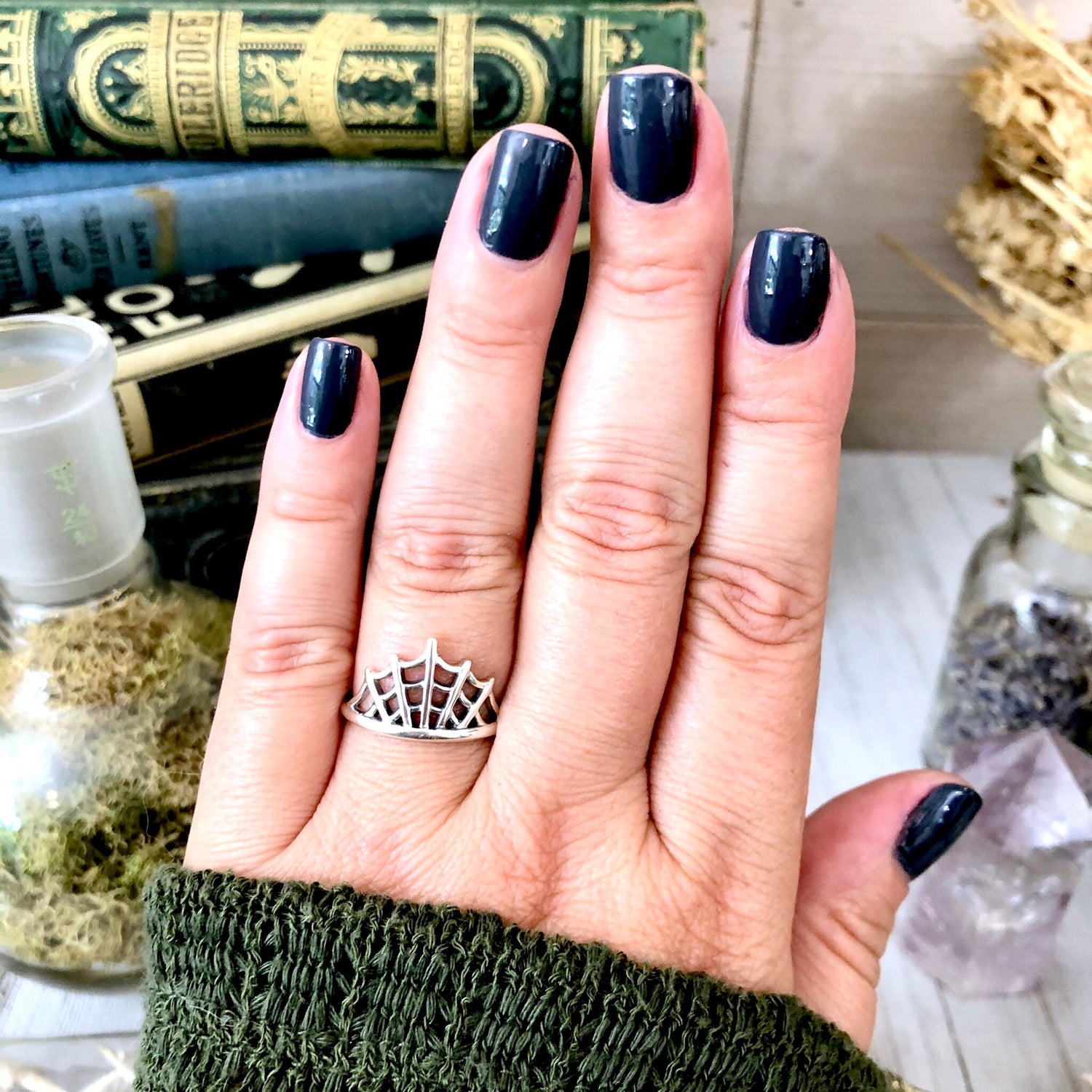 Spider Web Ring in Sterling Silver / Curated Collection