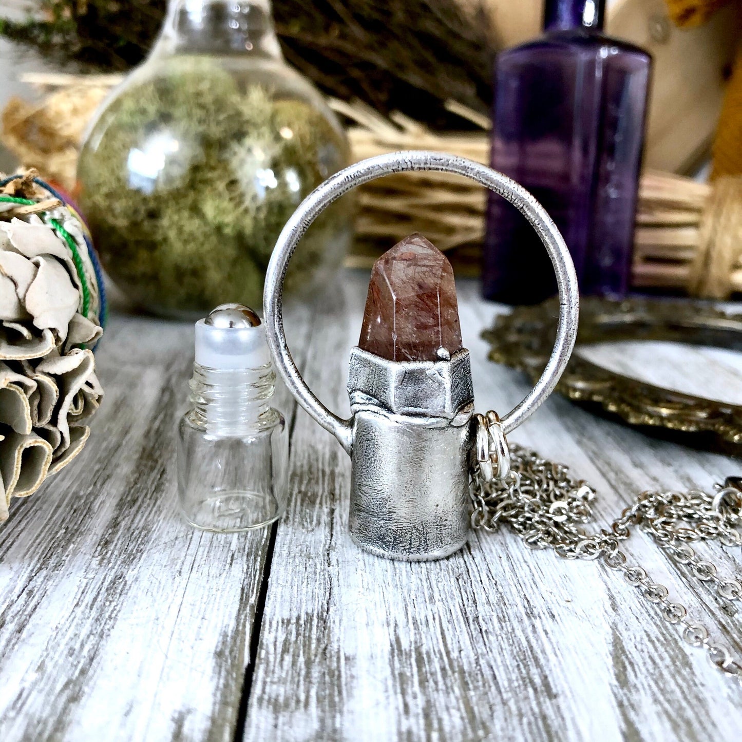 Crystal Jewelry, Crystal Necklaces, Diffuser Jewelry, Diffuser Necklace, Essential Oil Bottle, Essential oil roller, Essential Oil Vial, Essential Oils, Etsy ID: 1063652273, FOXLARK- NECKLACES, Jewelry, Necklaces, oil jewelry, Oil Necklace, Raw crystal ne