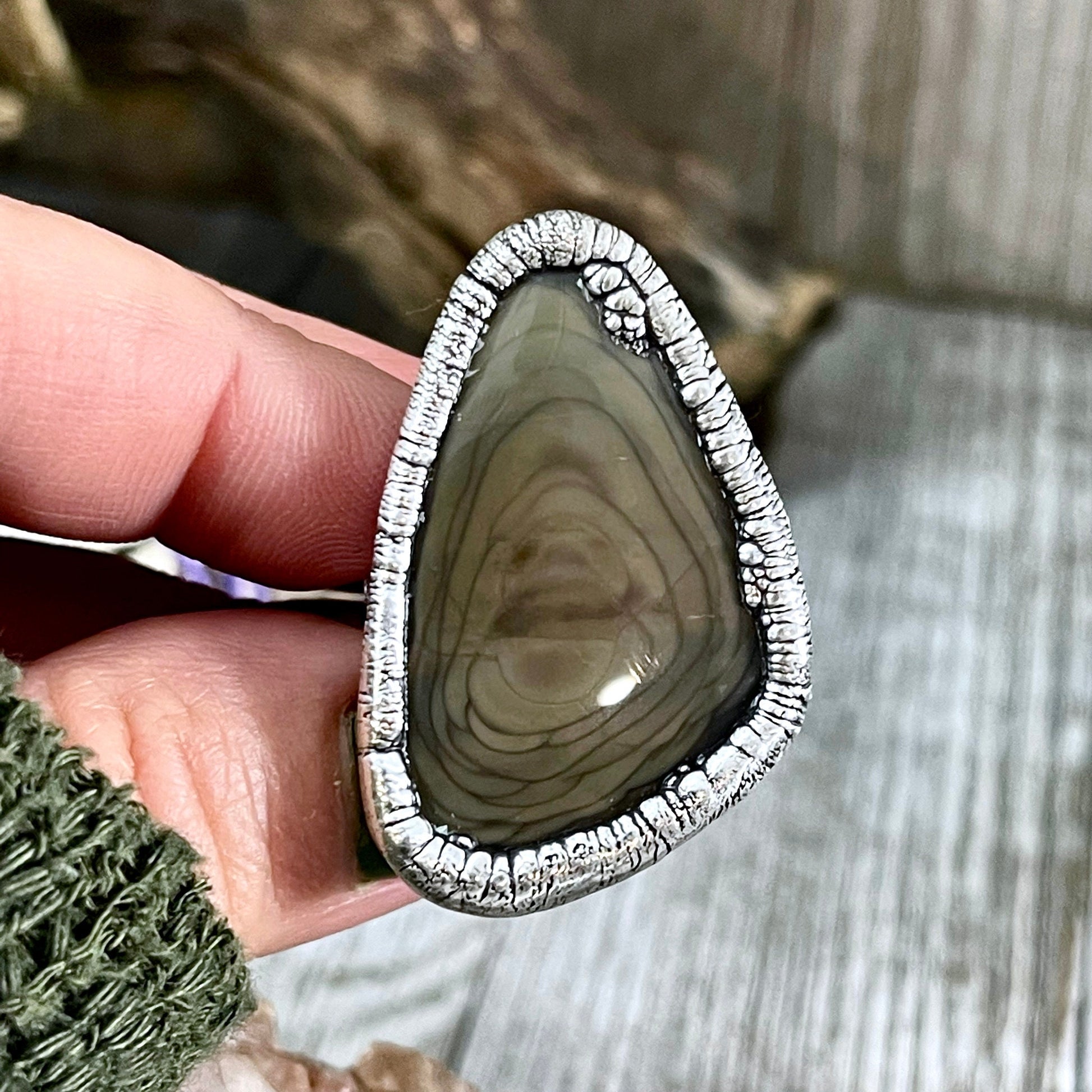 Bohemian Ring, boho jewelry, boho ring, crystal ring, Etsy ID: 1150581696, Festival Jewelry, Foxlark Alchemy, FOXLARK- RINGS, gypsy ring, Imperial Jasper, Jewelry, Large Crystal, Rings, Statement Rings