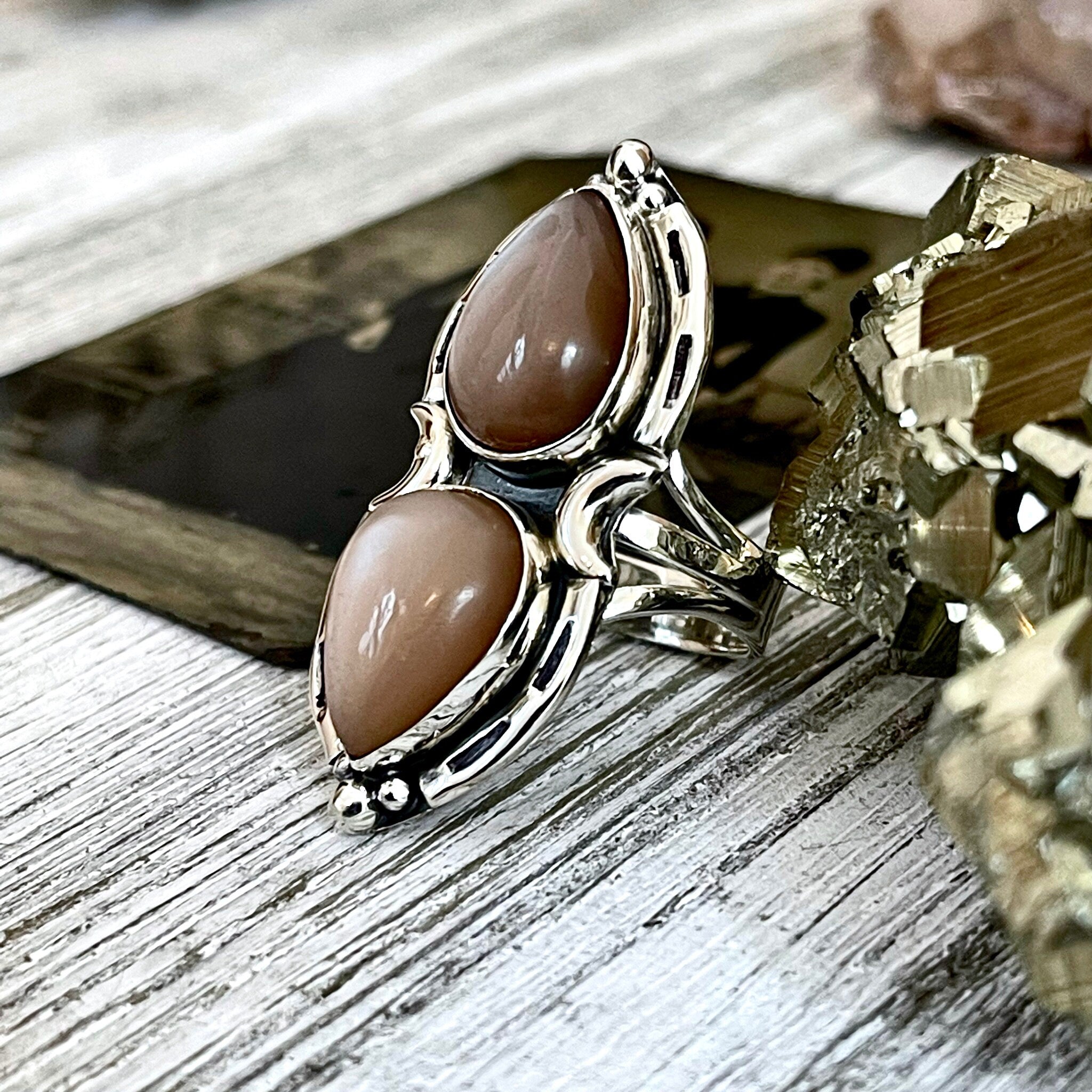Peach moonstone jewelry deals