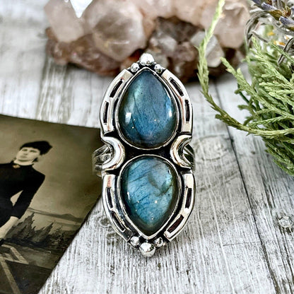 Big Crystal Ring, Big Stone Ring, Boho Jewelry, Boho Ring, Etsy Id 1143400613, Foxlark Alchemy, Foxlark- Rings, Gypsy Ring, Jewelry, Labradorite Jewelry, Labradorite Ring, Moon Jewelry, Moon Ring, Rings, Statement Rings, Wholesale