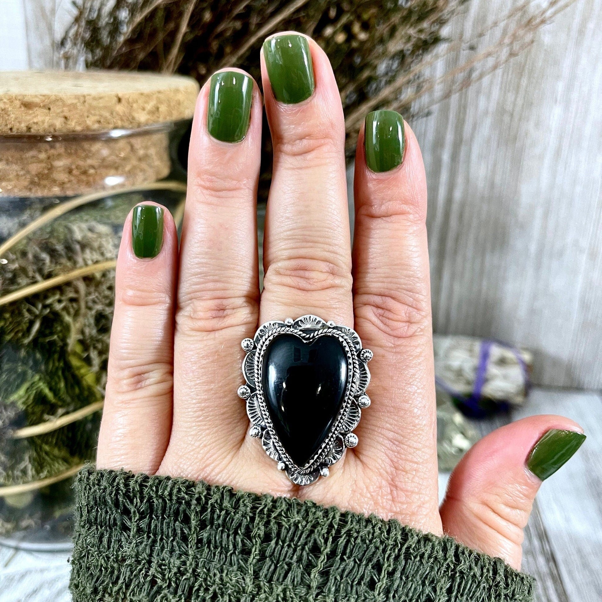 Big Bold Jewelry, Big Crystal Ring, Big Ring, Big Stone Ring, Black Onyx Ring, Bohemian Ring, Boho Jewelry, Boho Ring, Crystal Ring, Etsy Id 1137637138, Foxlark Alchemy, FOXLARK- RINGS, Gypsy Ring, Jewelry, Rings, Statement Rings, Wholesale