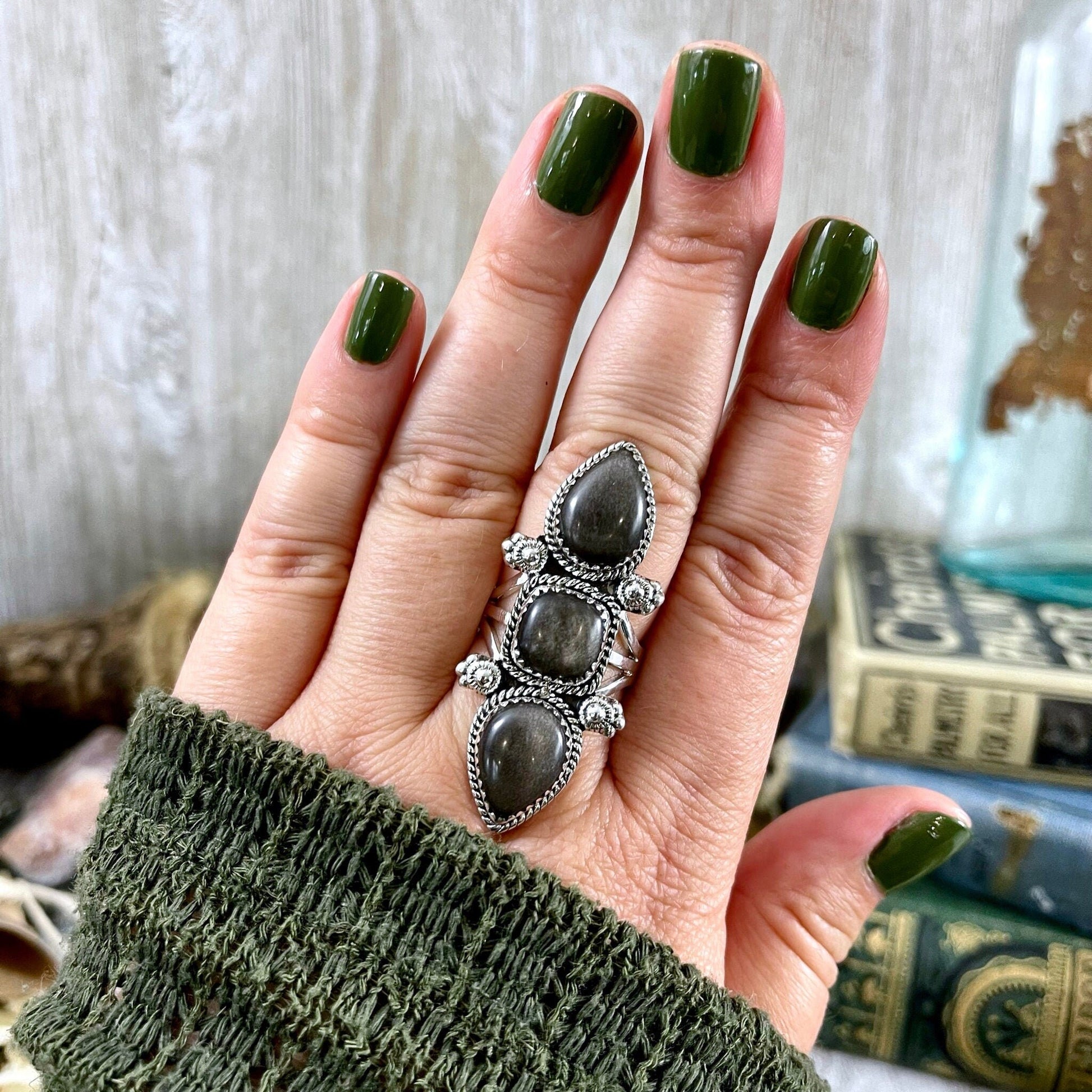 3 Stone Ring, Big Stone Ring, Bohemian Ring, Boho Jewelry, Boho Ring, Crystal Ring, Etsy Id 1078477541, Festival Jewelry, Foxlark Alchemy, Foxlark- Rings, Gift For Woman, Gypsy Ring, Jewelry, Rings, Statement Rings