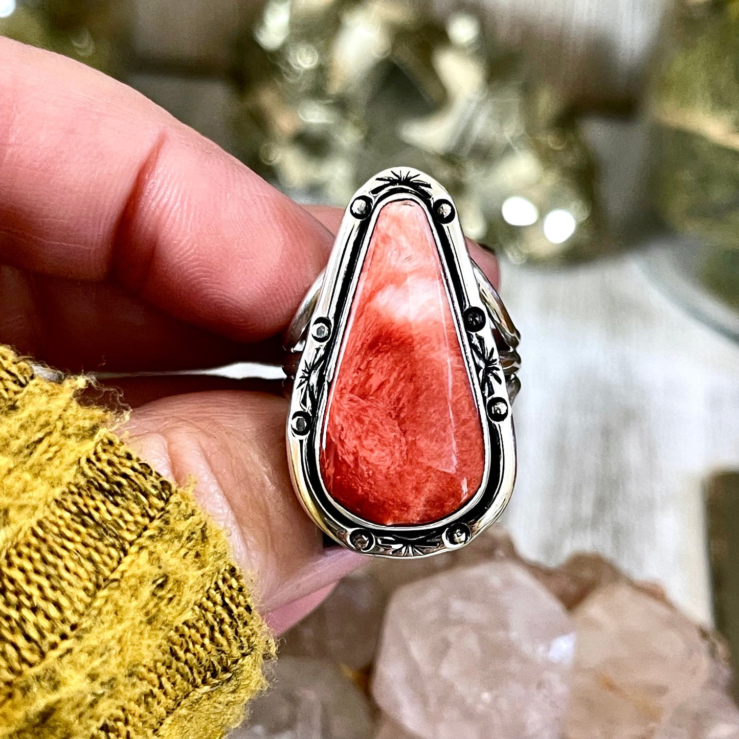 Big Statement Ring, Big Stone Ring, Bohemian Ring, boho jewelry, boho ring, crystal ring, CURATED- RINGS, Etsy ID: 1397808697, Festival Jewelry, gypsy ring, Jewelry, Large Crystal, Purple Stone Ring, Rings, Spiny Oyster Ring, Statement Rings, Sterling Sil