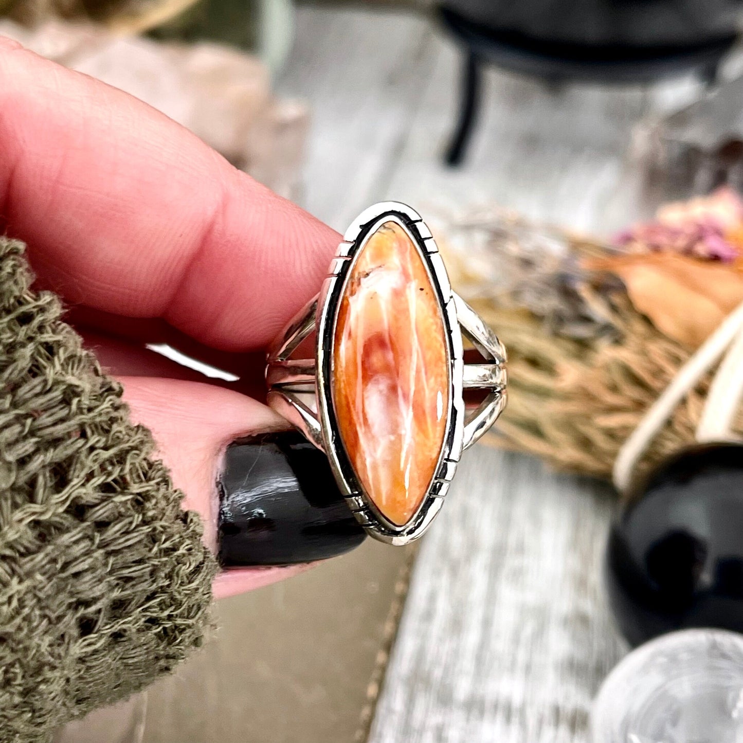 Big Statement Ring, Big Stone Ring, Bohemian Ring, boho jewelry, boho ring, crystal ring, CURATED- RINGS, Etsy ID: 1419649397, Festival Jewelry, gypsy ring, Jewelry, Large Crystal, Purple Stone Ring, Rings, Spiny Oyster Ring, Statement Rings, Sterling Sil
