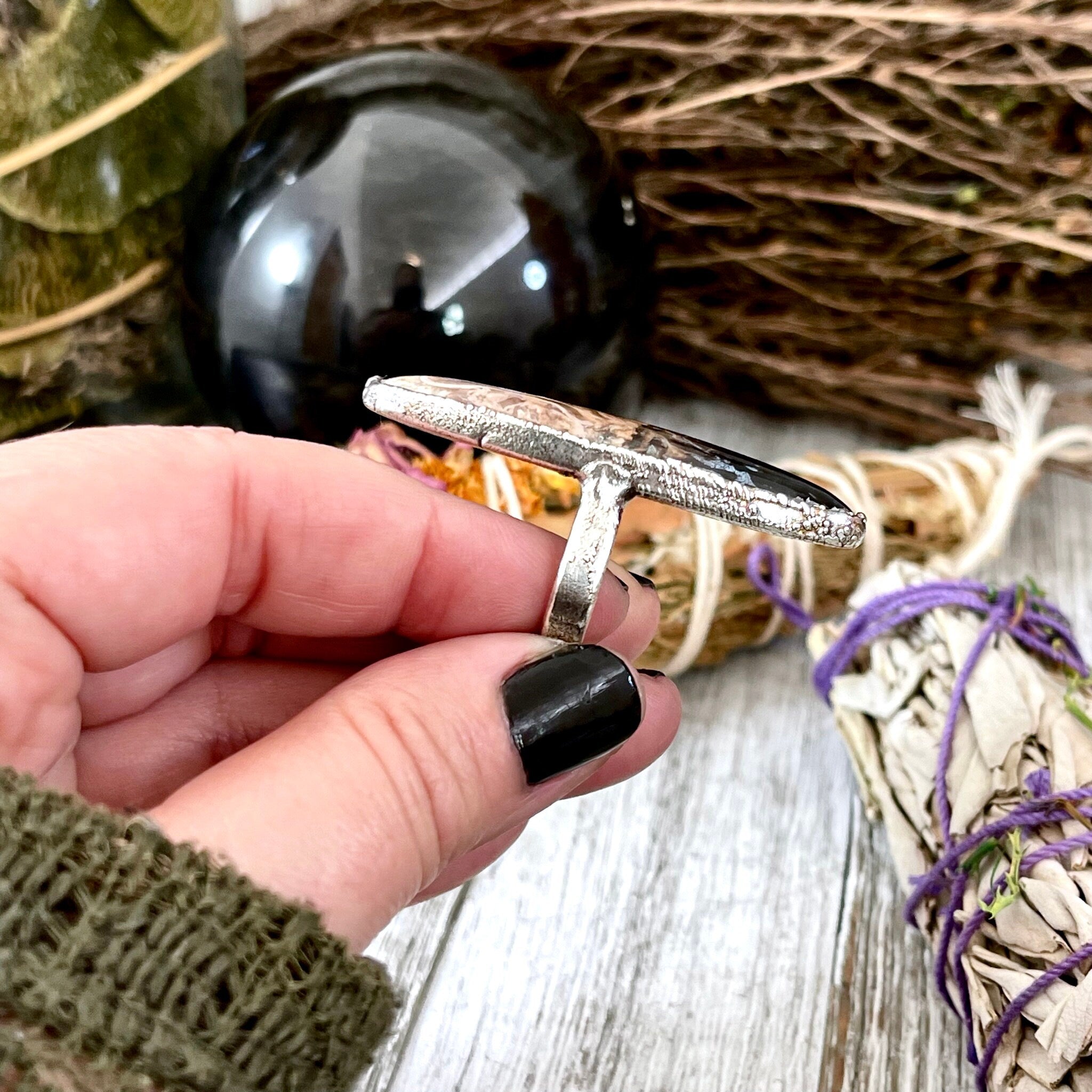 Big on sale silver rings