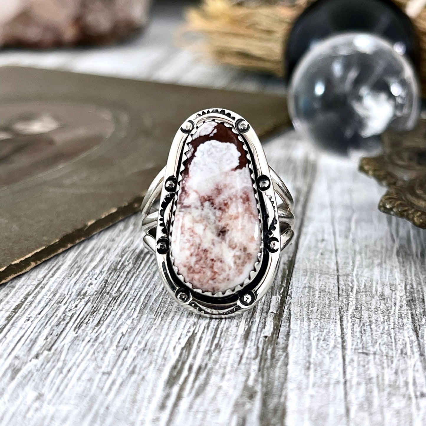 Bohemian Ring, boho jewelry, boho ring, crystal ring, CURATED- RINGS, Etsy ID: 1419706333, Festival Jewelry, Foxlark Alchemy, Gift for Woman, gypsy ring, Jewelry, Large Crystal, Rings, Statement Rings, Sterling Silver, Sterling Silver Ring, Wild Horse