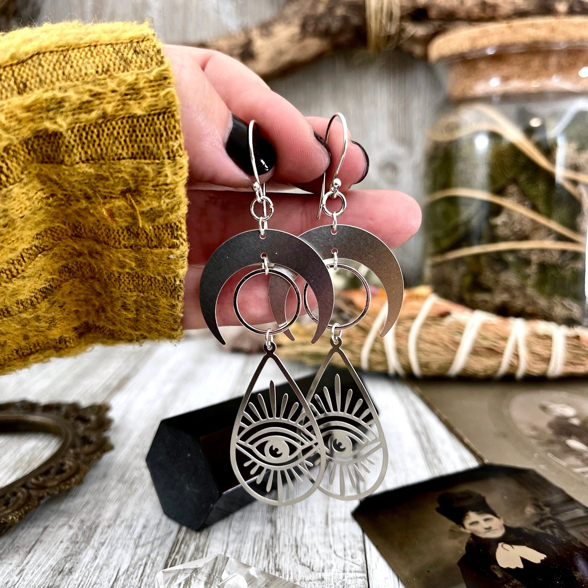 RESTOCKED - Boho Tribe Silver Earrings – WICKED WONDERS