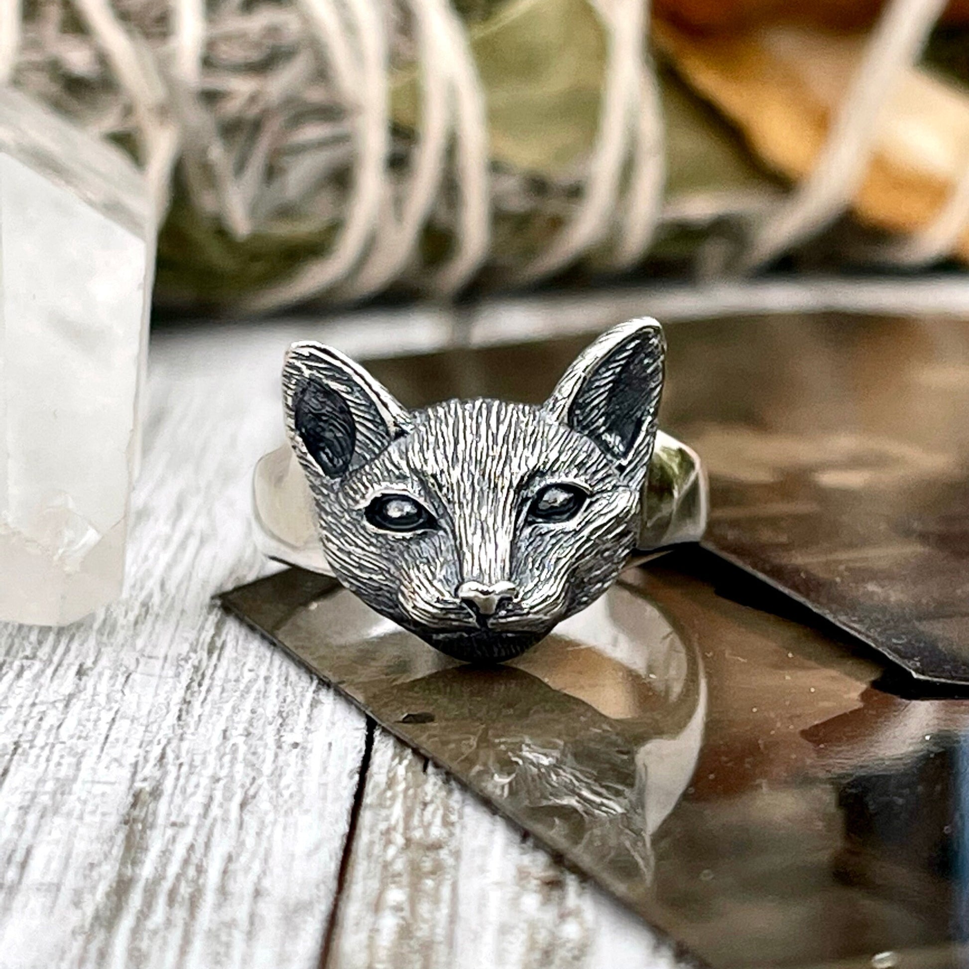 Bohemian Ring, boho jewelry, boho ring, Cat Ring, Etsy ID: 1562200059, Festival Jewelry, Gothic Jewelry, gypsy ring, Halloween Jewelry, Jewelry, Large Crystal, Rings, Statement Rings, Tiny Talisman, TINY TALISMANS, Witch Jewelry, Witch necklace, Witchy Ne