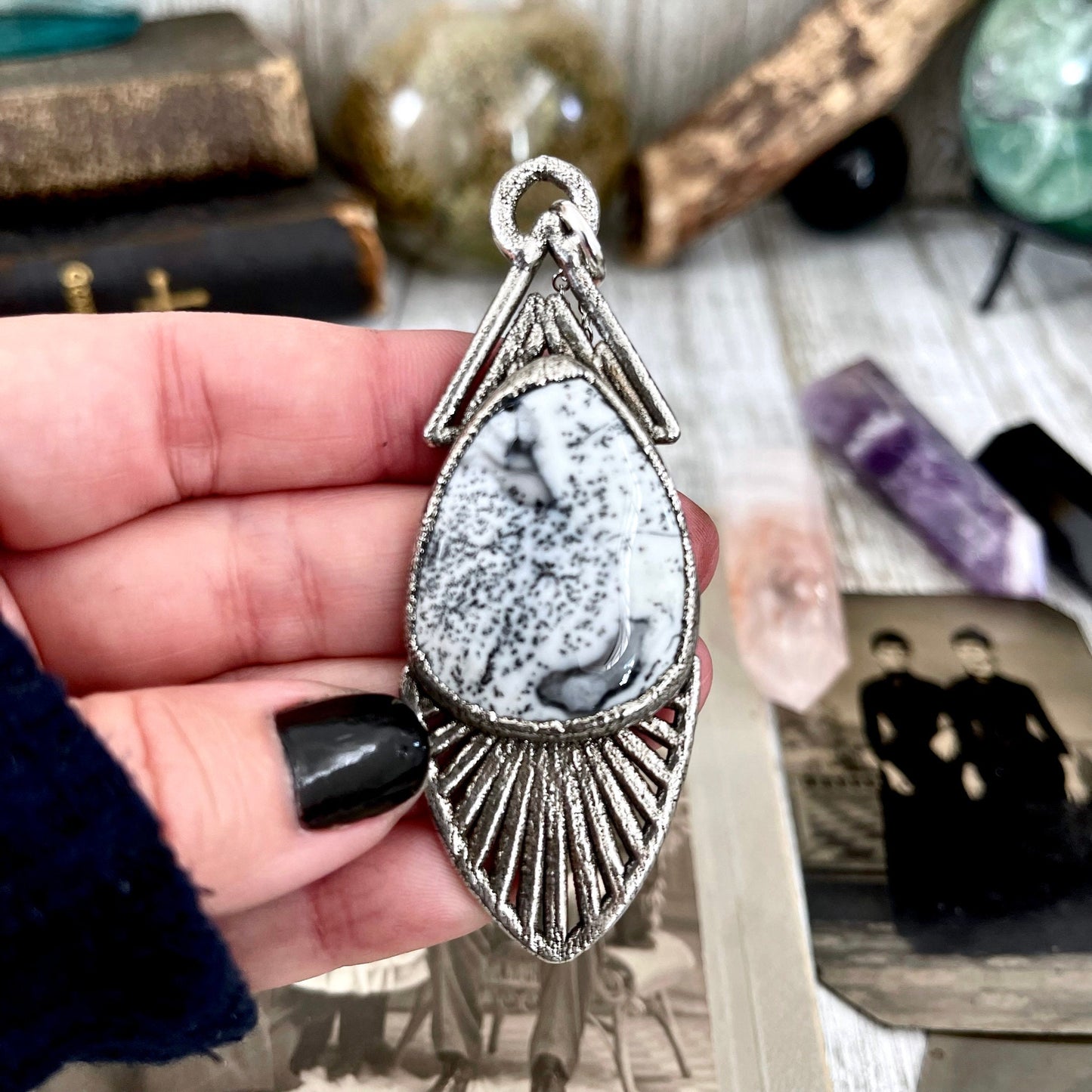 Big Crystal Necklace, Big Stone Necklace, Bohemian Jewelry, Crystal Necklaces, Etsy ID: 1556757320, Foxlark Alchemy, FOXLARK- NECKLACES, Gothic Jewelry, Jewelry, Large Crystal, Large Raw Crystal, layering necklace, Necklaces, Raw crystal jewelry, raw crys