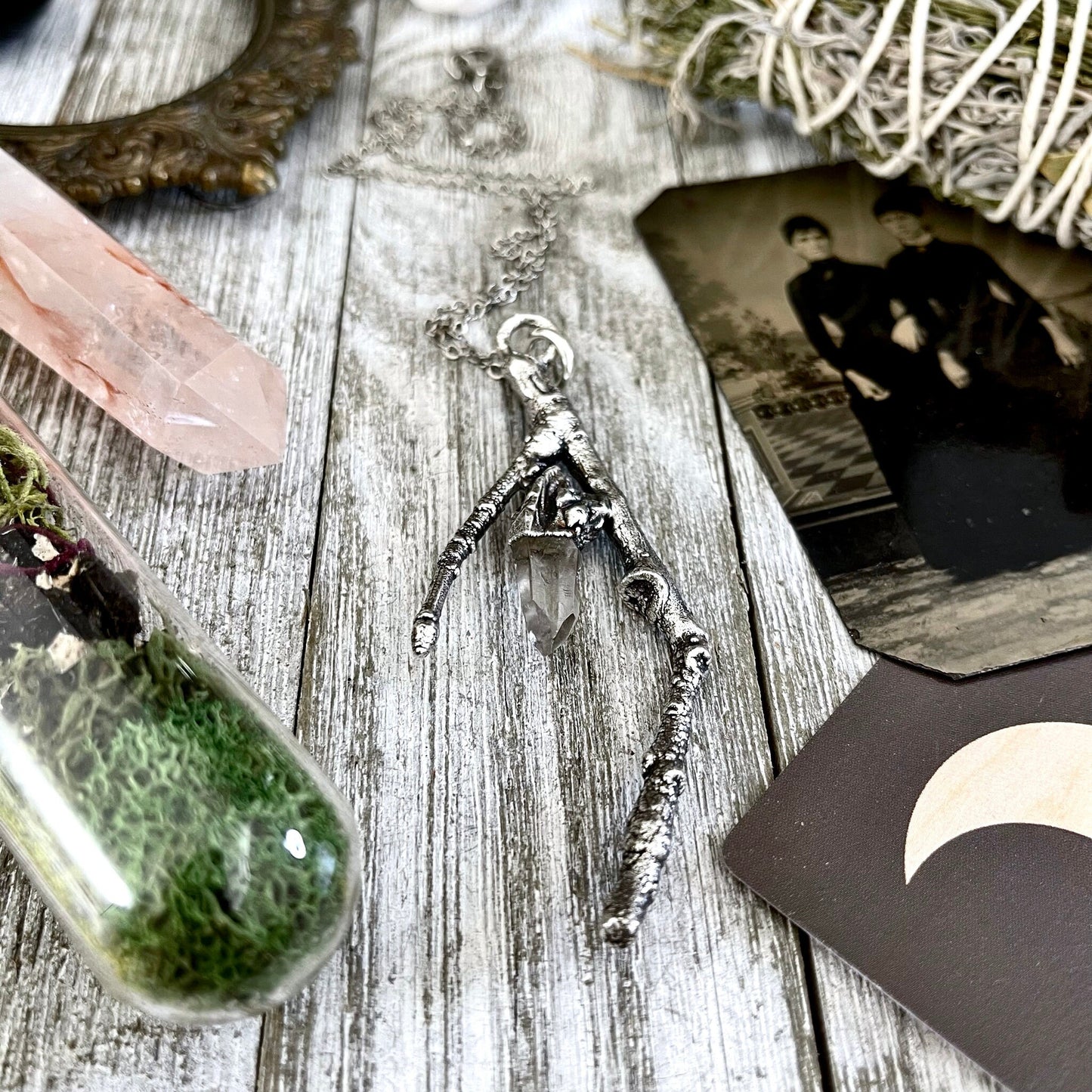 big crystal Necklace, Big Gothic Necklace, Bohemian Jewelry, clear quartz, Crystal Necklaces, Crystal Pendant, Etsy ID: 1601122993, FOXLARK- NECKLACES, Jewelry, nature inspired, Necklaces, Silver Jewelry, Silver Necklace, Silver Stone Jewelry, Statement N