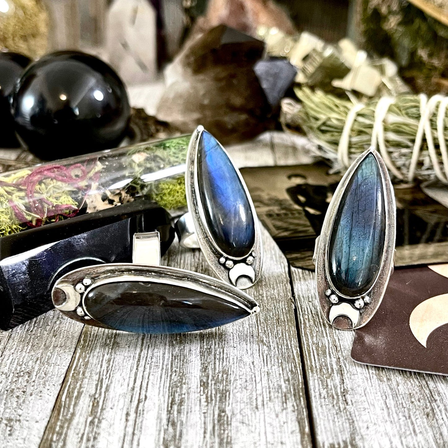Big Crystal Ring, Blue Crystal Ring, Blue stone Ring, Bohemian Jewelry, Bohemian Ring, boho jewelry, Etsy ID: 1088284026, Foxlark Alchemy, FOXLARK- RINGS, Goth Jewelry, Jewelry, Labradorite Jewelry, Moon Jewelry, Rings, Rock and Roll Ring, Statement Rings