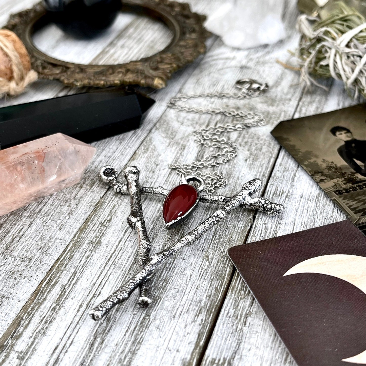 big crystal Necklace, Big Gothic Necklace, Big Silver Necklace, Big Stone Necklace, Bohemian Jewelry, carnelian necklace, Crystal Necklaces, Crystal Pendant, Etsy ID: 1586950466, FOXLARK- NECKLACES, Jewelry, nature inspired, Necklaces, Quartz Necklace, St