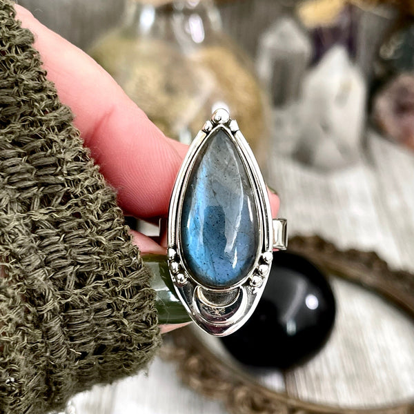 Labradorite silver ring online