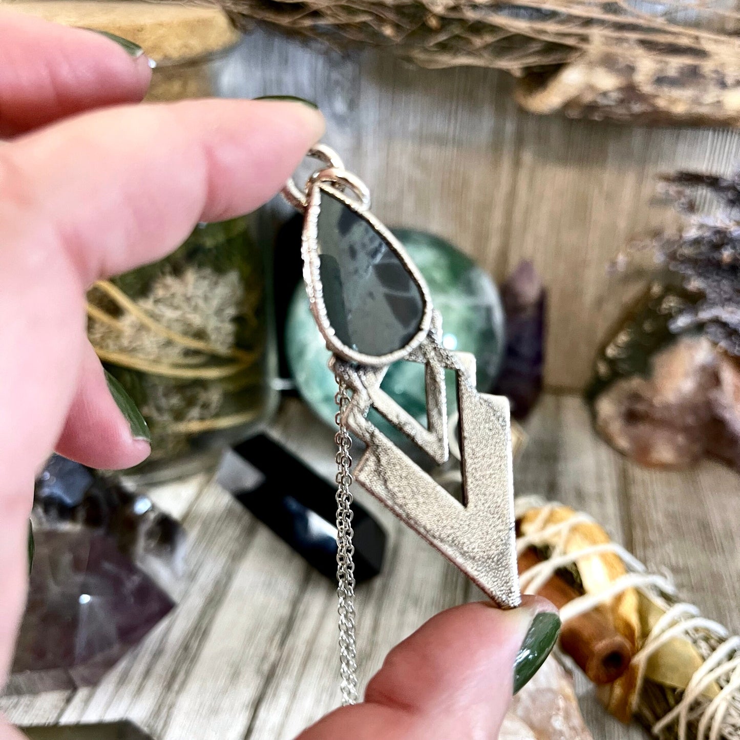 Big Crystal Necklace, Big Stone Necklace, Bohemian Jewelry, Crystal Necklaces, Etsy ID: 1634824085, Foxlark Alchemy, FOXLARK- NECKLACES, Gothic Jewelry, Jewelry, Large Crystal, Large Raw Crystal, layering necklace, Necklaces, Raw crystal jewelry, raw crys