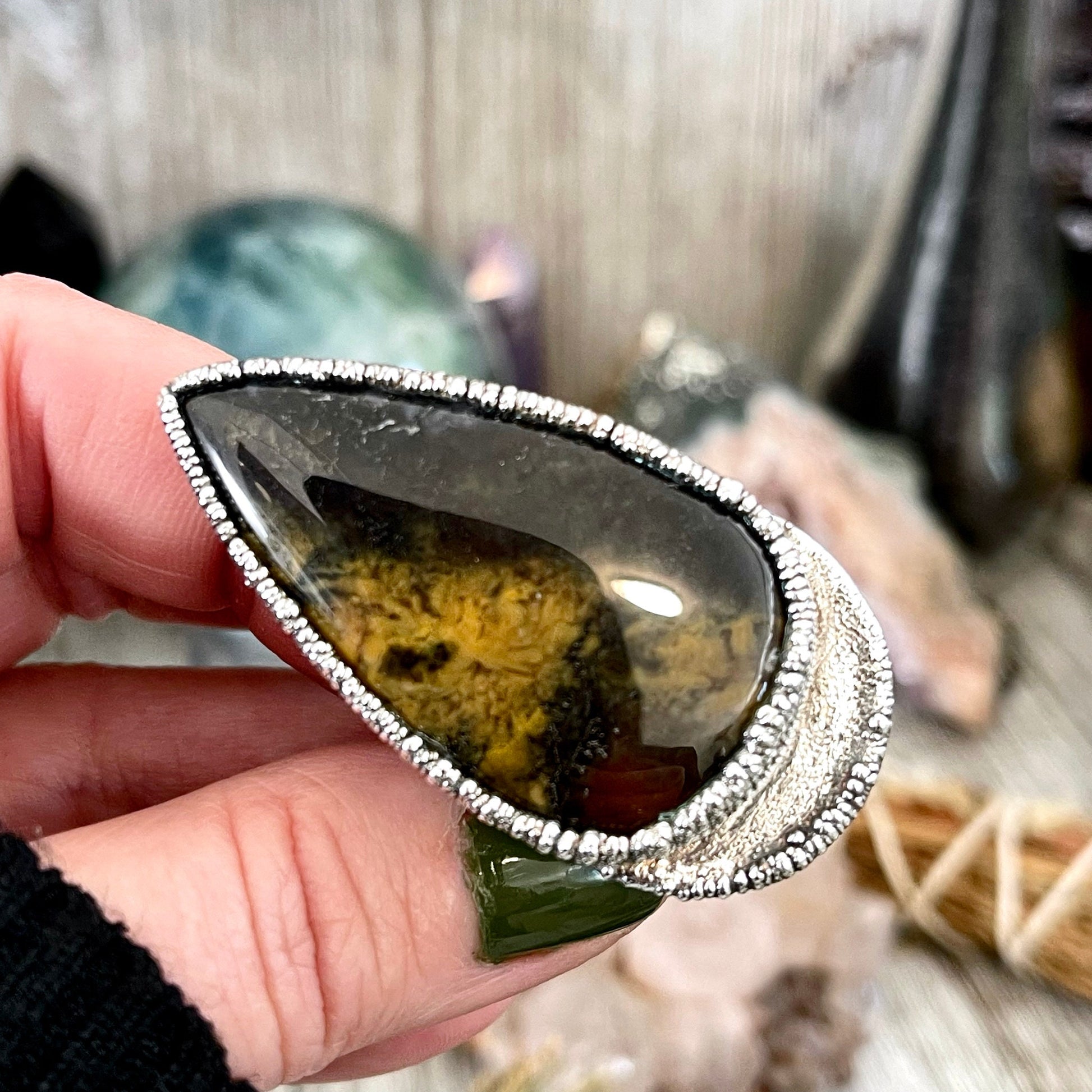 Big Bold Jewelry, Big Crystal Ring, Big Silver Ring, Big Statement Ring, Big Stone Ring, Bohemian Jewelry, Etsy ID: 1659943399, FOXLARK- RINGS, Jewelry, Large Crystal Ring, Natural stone ring, Rings, Sage amethyst ring, silver crystal ring, Silver Jewelry